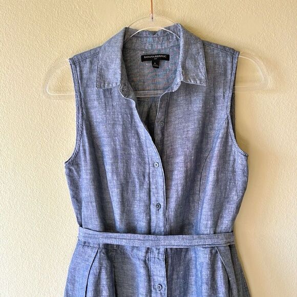 Sleeveless Denim Dress - Picture 2 of 8